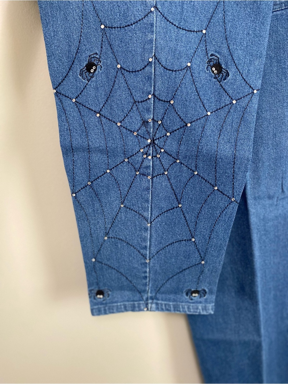 Quacker Factory Jean 18W Spider Web Vintage Halloween Whimsigoth Teacher Festiva